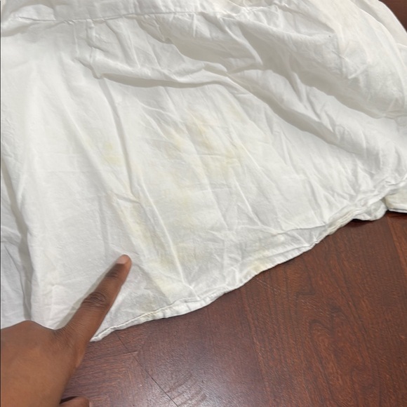 Peter Som collective White Midi Dress prairie cotton dress Sz 12 - Picture 13 of 16